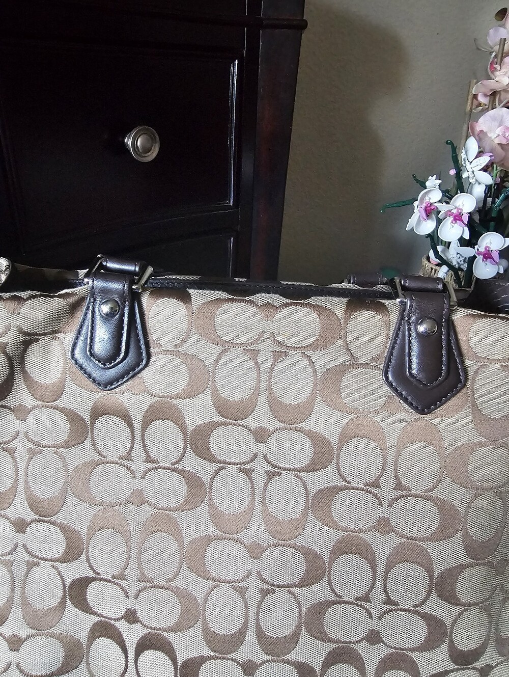 Coach Charlie Signature Python Embossed Tote - Picture 7 of 13